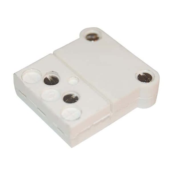 RTD Connector, White 3-Blade ANSI, PK 5